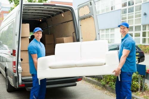 Professional removals team planning a move in Stockwell