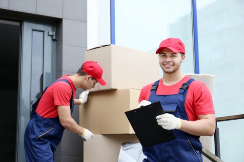 Professional removal team handling a Stockwell home move