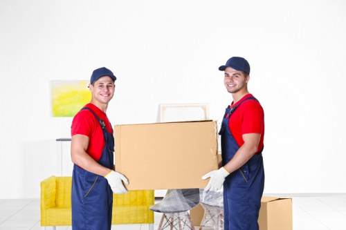Removal team preparing a flat move in Stockwell