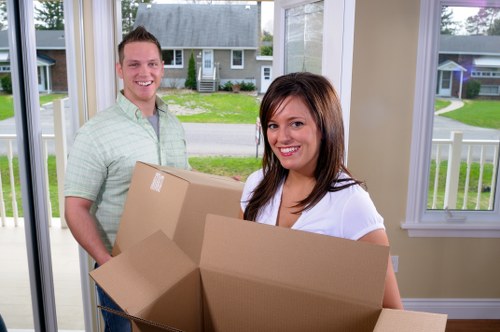 Furniture pick-up service in Stockwell with bulky household items ready for collection