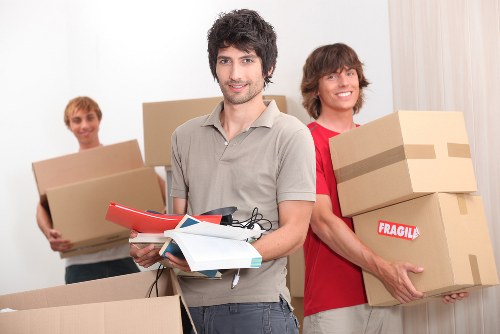 Office furniture removals setup in Stockwell with desks and chairs