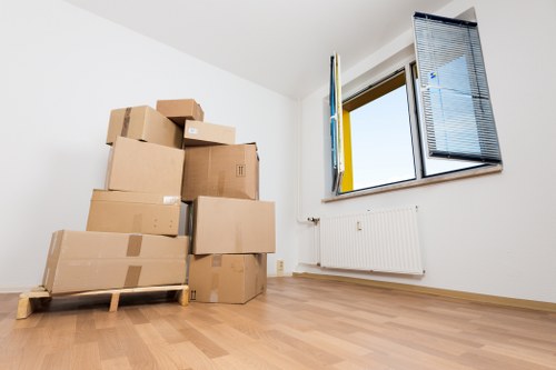 Packed household items prepared for same day removals in Stockwell