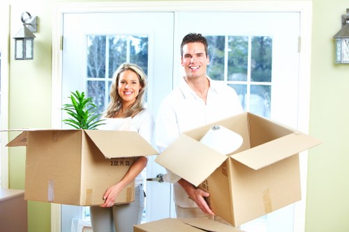 Local removals van prepared for a Stockwell home move